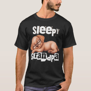 Camiseta Avô sonolento do Labrador, avô do laboratório