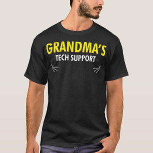 Camiseta Avó Suporte técnico Engraçado neta neta de TI