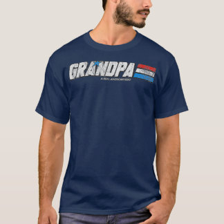 Camiseta Avô Um Verdadeiro Herói Americano