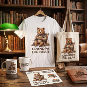 Camiseta Avô Urso Grande Design Tendência
