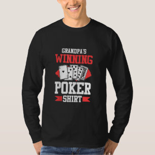 Camiseta Avô vencedor Poker Shirt Blackjack Texas Holde
