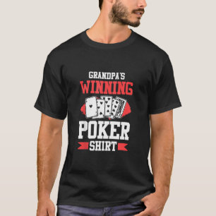 Camiseta Avô vencedor Poker Shirt Blackjack Texas Holde
