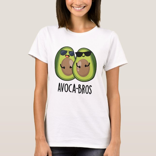 Camiseta Avoca-bros Funny Avocado Pun (Frente)