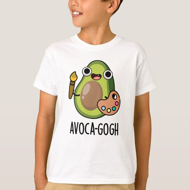Camiseta Avoca-gogh Funny Avocado Artista Pun (Frente)