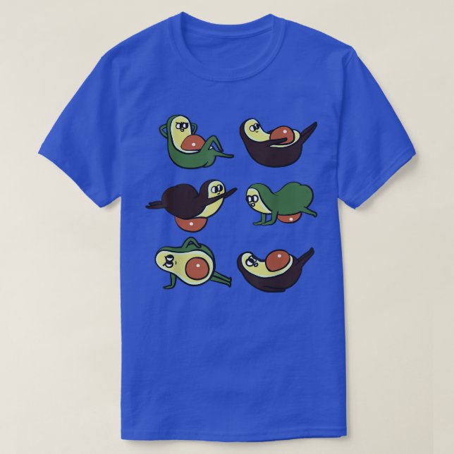 Camiseta Avocado Abs Workout (Frente do Design)