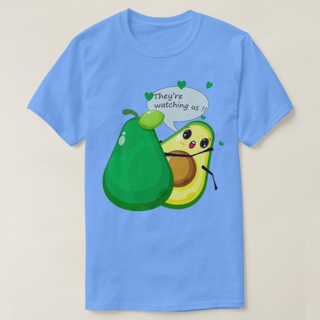 Camiseta Avocado ama amor fazer (Frente do Design)