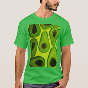 Camiseta Avocado amante verde amarelo