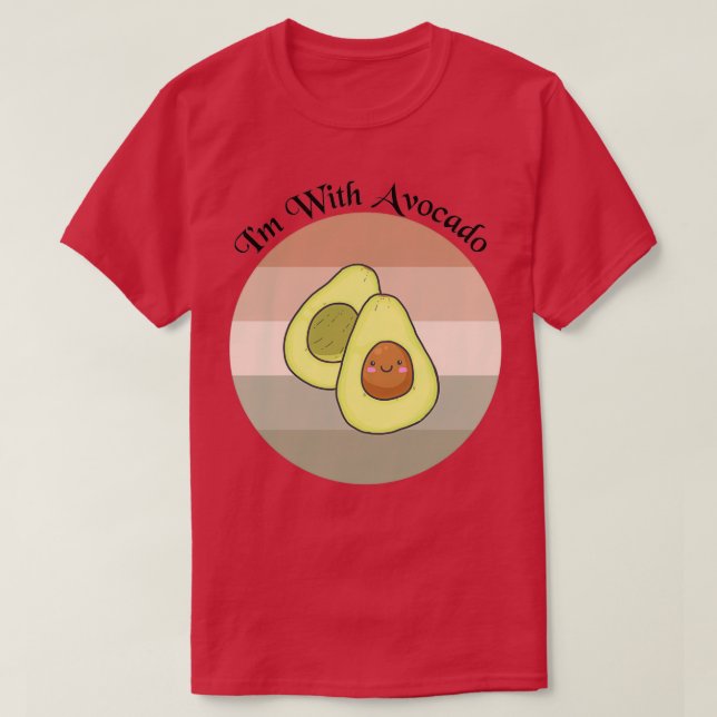 Camiseta Avocado amor 24 (Frente do Design)