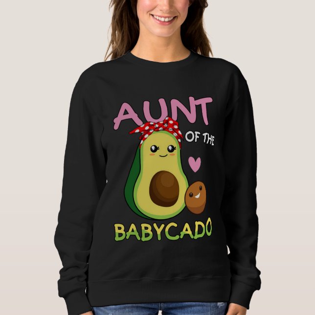 Camiseta Avocado Aunt Of The Baby Cado   For Aunty (Frente)