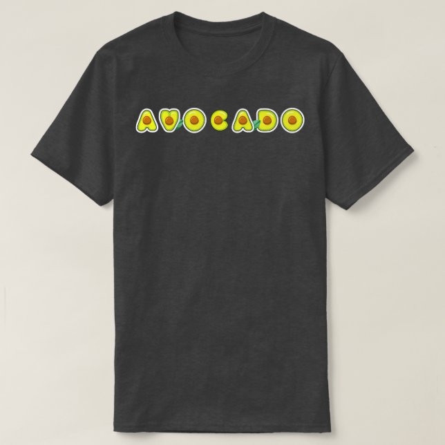 Camiseta Avocado Avocado Vegan (Frente do Design)