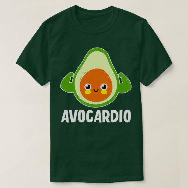 Camiseta Avocado Avocardio Cute Forte Engraçado (Frente do Design)