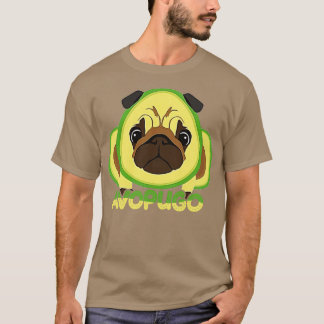 Camiseta Avocado Avogato e Pug Amantes Avopugo Funny TShir