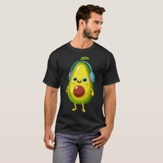 Camiseta Avocado Beats | Design de Abacate DJ Fofo