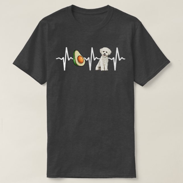 Camiseta Avocado Bichons Aumenta Pulso Cardíaco (Frente do Design)