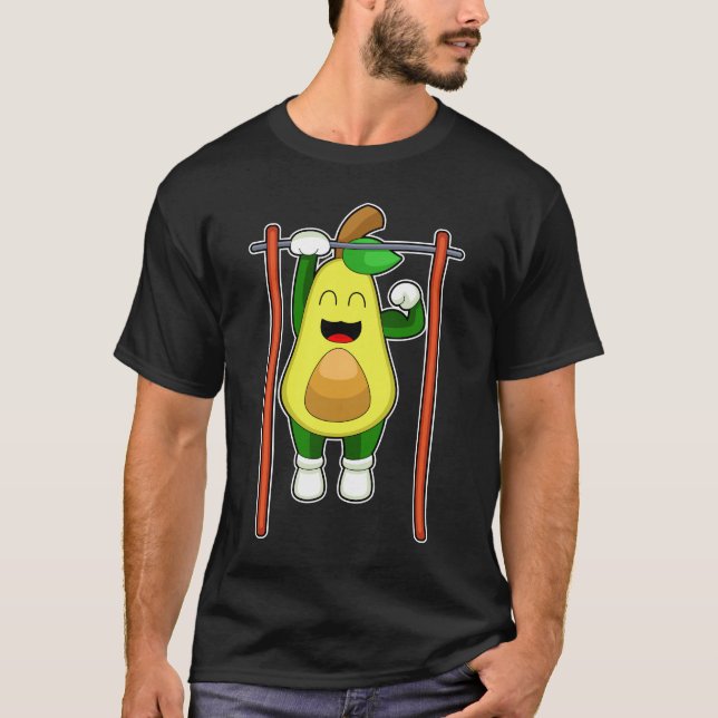 Camiseta Avocado Bodybuilder Pups Malhação (Frente)