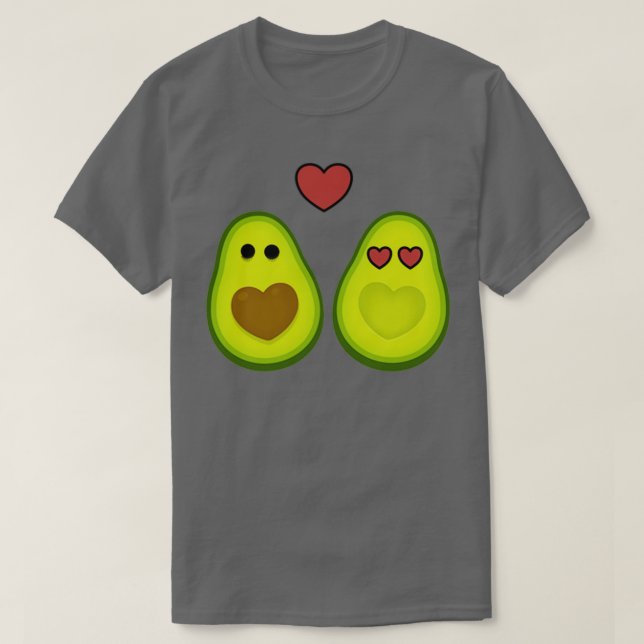 Camiseta Avocado Casais Love Pocket (Frente do Design)