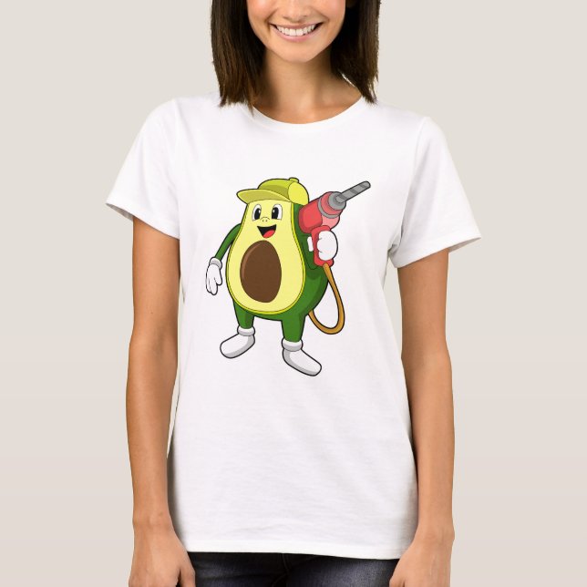 Camiseta Avocado como artesão com Drill (Frente)