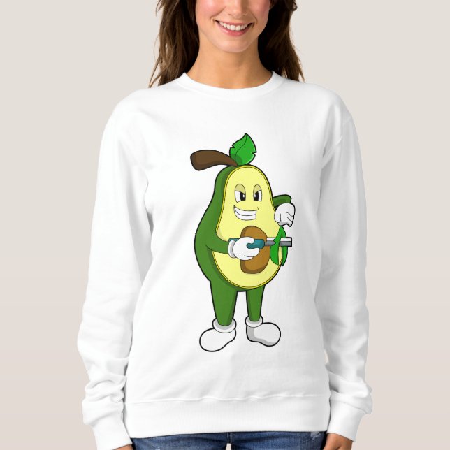 Camiseta Avocado como cabeleireiro com Razor (Frente)