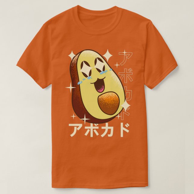 Camiseta Avocado Crazy Kawaii (Frente do Design)