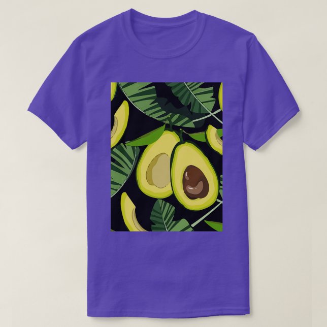 Camiseta Avocado Custom Floral (Frente do Design)