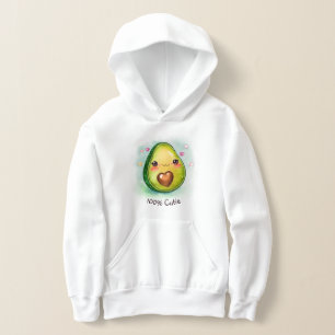 Camiseta Avocado Cutie com seu texto - Crianças Hoodie