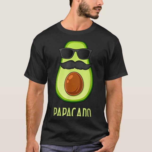 Camiseta Avocado Dad Papacado Funny Daddy Father Avocado  (Frente)