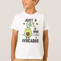 Avocado de menina ama doce abacate
