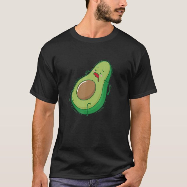 Camiseta Avocado Dormindo E Tirando Uma Sesta (Frente)