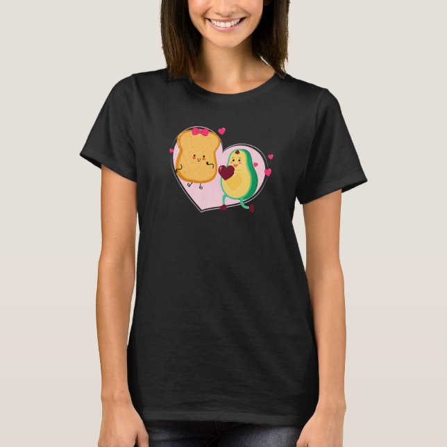 Camiseta Avocado e Comida de abacate Vegan, um brinde (Frente)