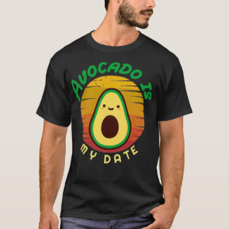 Camiseta Avocado é meu encontro Avocado Gift Vegan Vegetari