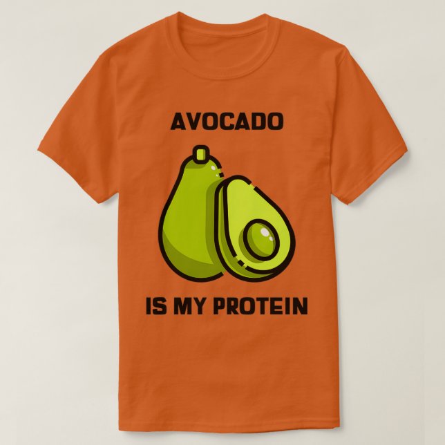Camiseta Avocado É Minha Proteína 5 (Frente do Design)