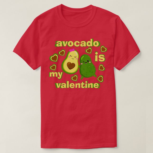 Camiseta Avocado é o meu namorados 46 (Frente do Design)