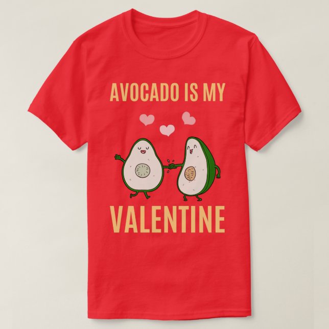 Camiseta Avocado é o meu Namorados 5 (Frente do Design)