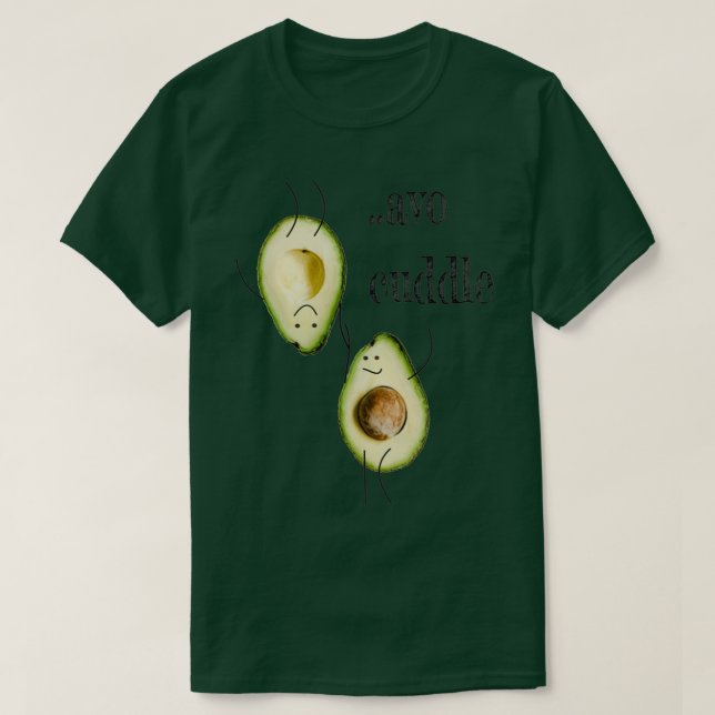 Camiseta Avocado Em Hoodie 4 (Frente do Design)
