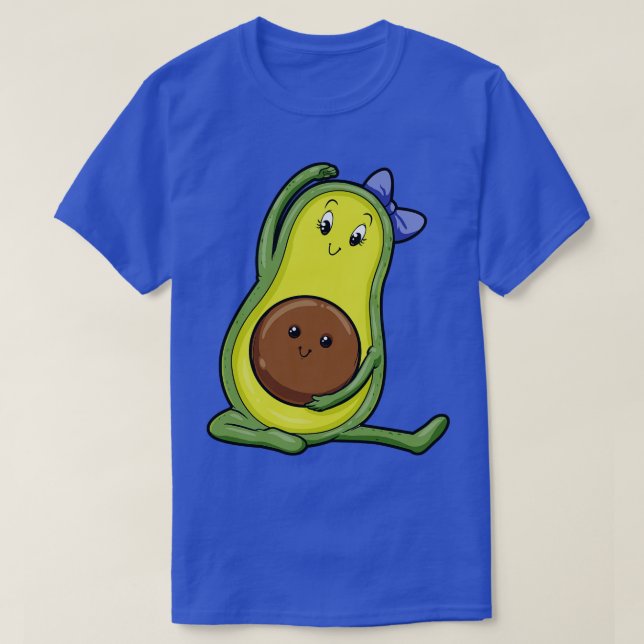 Camiseta Avocado em Yoga com Bebê (Frente do Design)