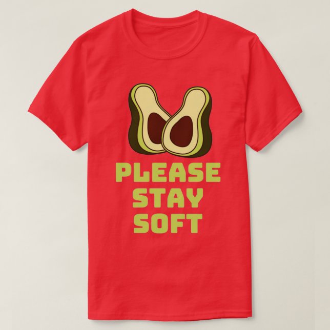 Camiseta Avocado engraçado design 2 (Frente do Design)