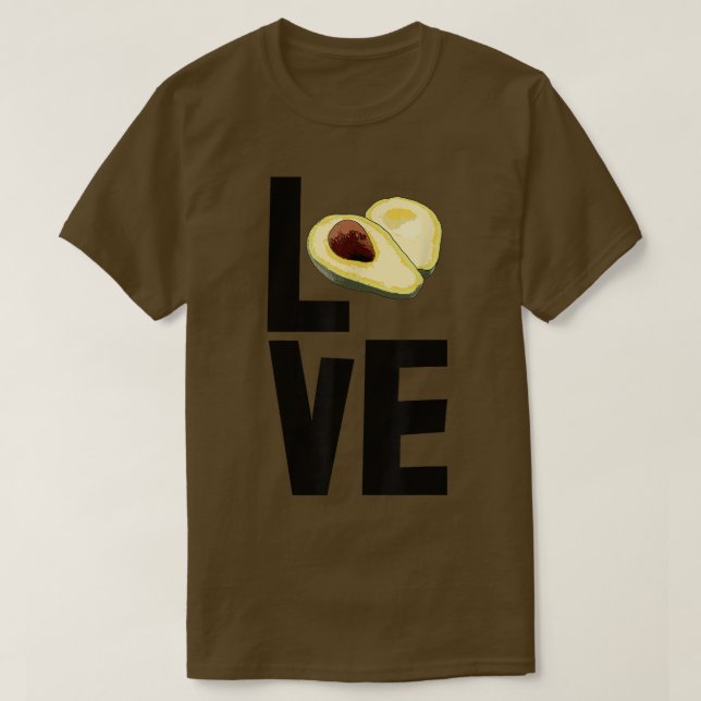 Camiseta Avocado Engraçado Fruta Avocado (Frente do Design)