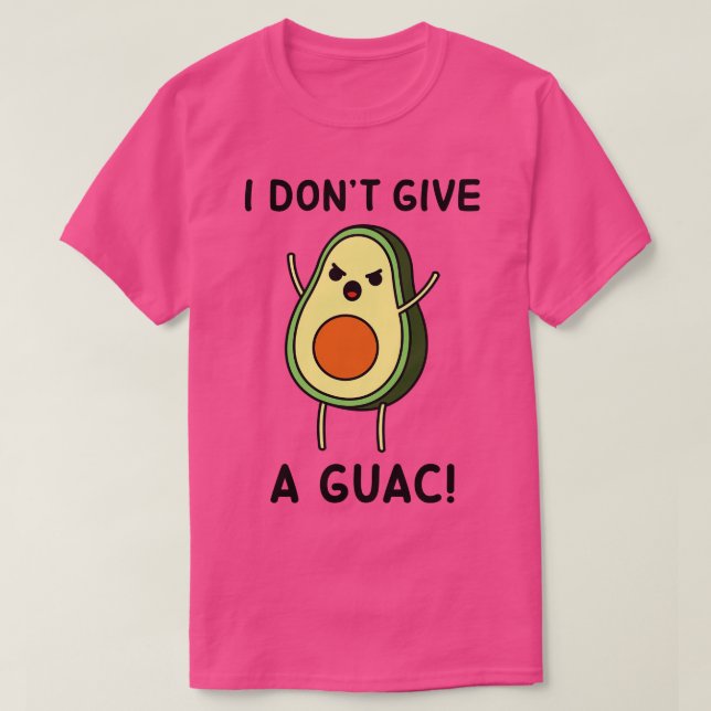 Camiseta Avocado Eu não dou um guac (Frente do Design)