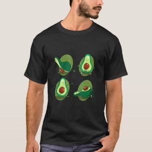 Camiseta Avocado Exercício de Yoga Fruta Instrutor de Yoga