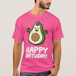 Camiseta Avocado Feliz Aniversário Engraçado Avocado Avocad