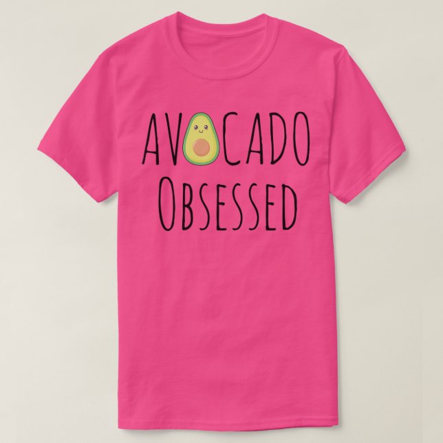 Camiseta Avocado Foodie Obcecado (Frente do Design)
