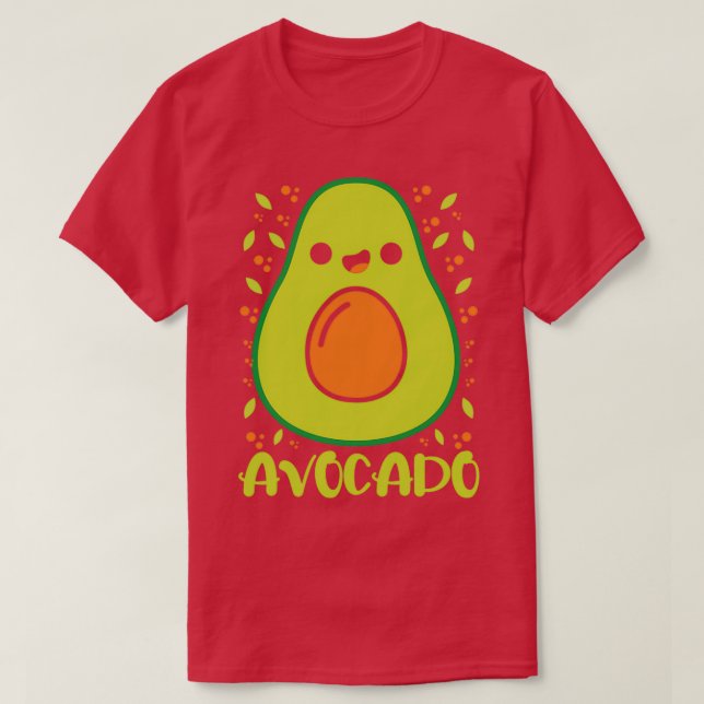Camiseta Avocado Funny Fruta Kids 2 (Frente do Design)