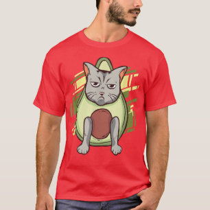 Camiseta Avocado Gato Avocato Gatinho Engraçado Pet Animal
