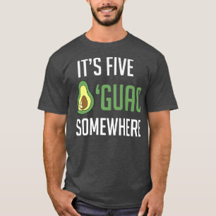 Camiseta Avocado Guacamole São Cinco Guac Em Algum Lugar En