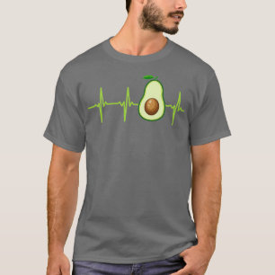 Camiseta Avocado Heartbeat Avocado Vegan Vegetarian Men Wat