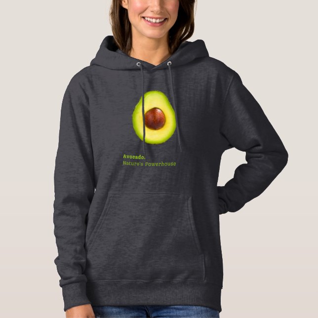 Camiseta Avocado hoodie para mulher (Frente)