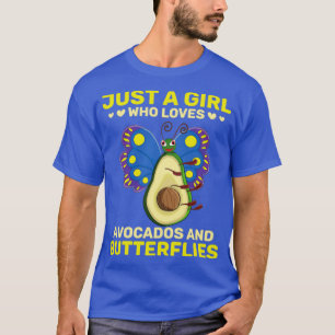 Camiseta Avocado Lover Girls Cute Insett Butterfly