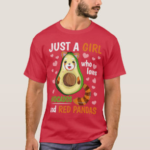 Camiseta Avocado Lover Meninas Chinesas Animais Cute Panda