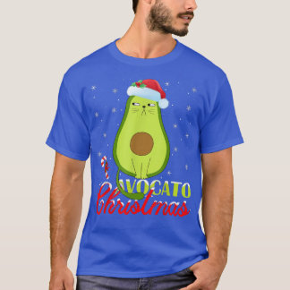 Camiseta Avocado Lover Xmas Luzes Papais noeis Avocado Cris