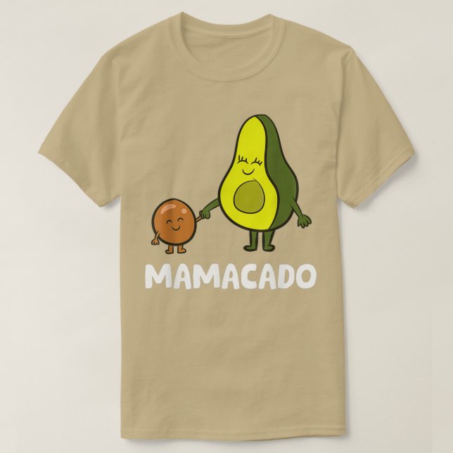 Camiseta Avocado Mama Avocado Mãe Engraçado Avocado Mamacad (Frente do Design)